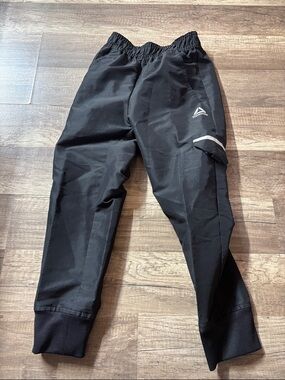 Reebok Black Men's Jogger Track Pants with Reflective Trim